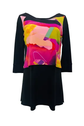 3/4 SL Side Slits Banded Tunic