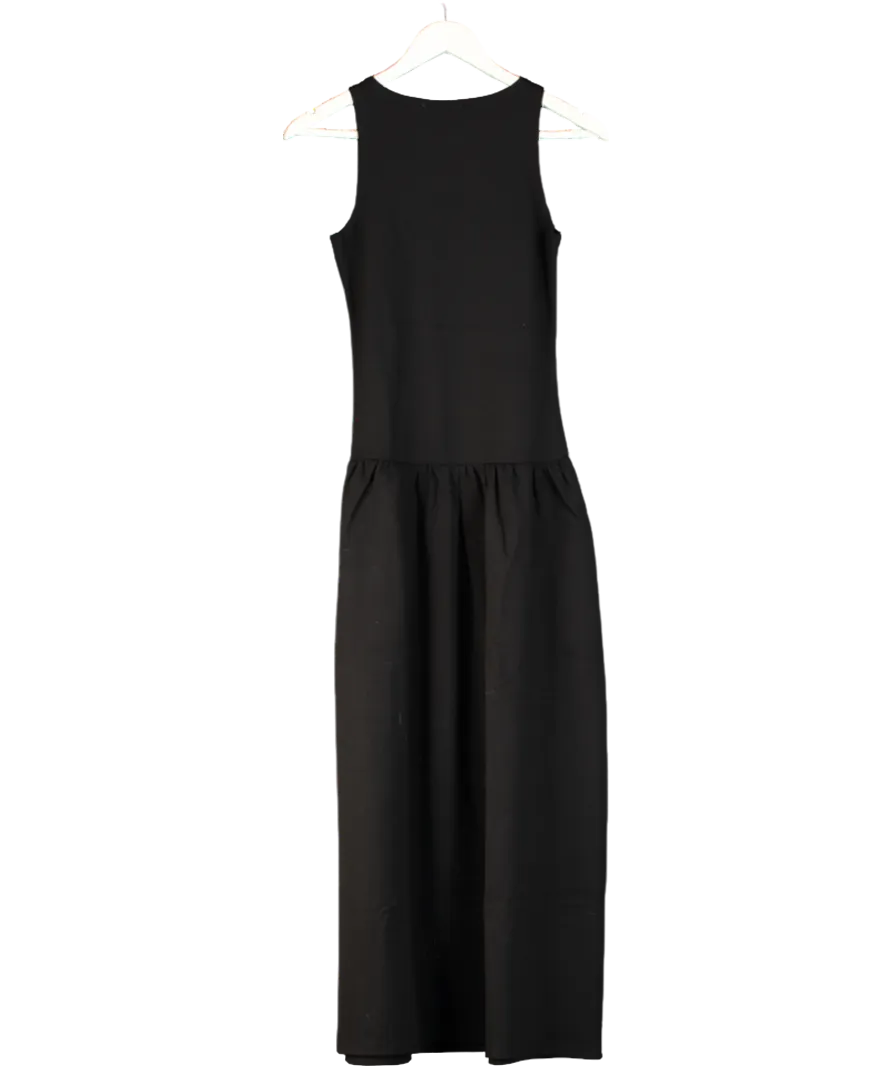 4th & Reckless Black Jersey Drop Waist Dress- Shannon UK 8