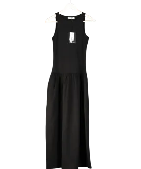 4th & Reckless Black Jersey Drop Waist Dress- Shannon UK 8