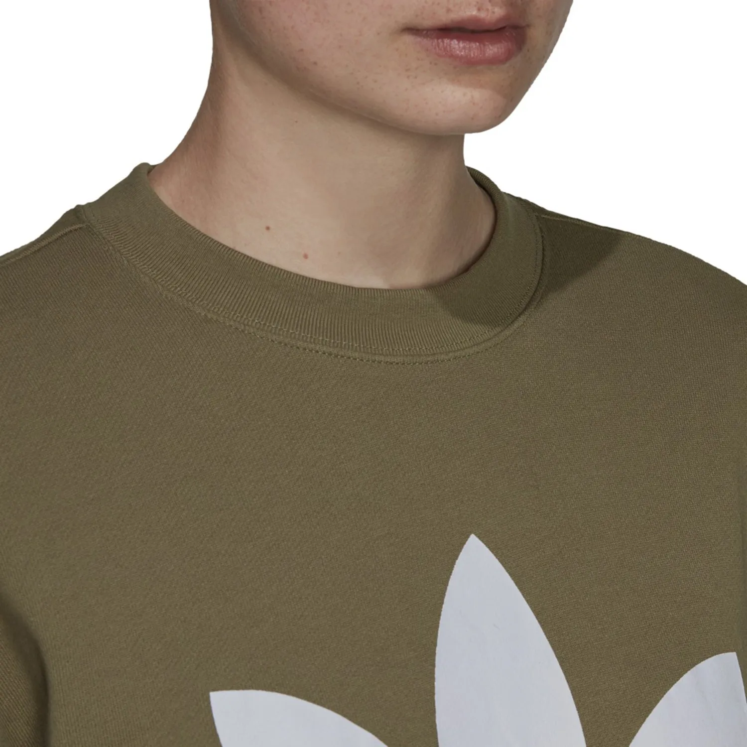 Adidas Trefoil Women's Crew Sweatshirt Green