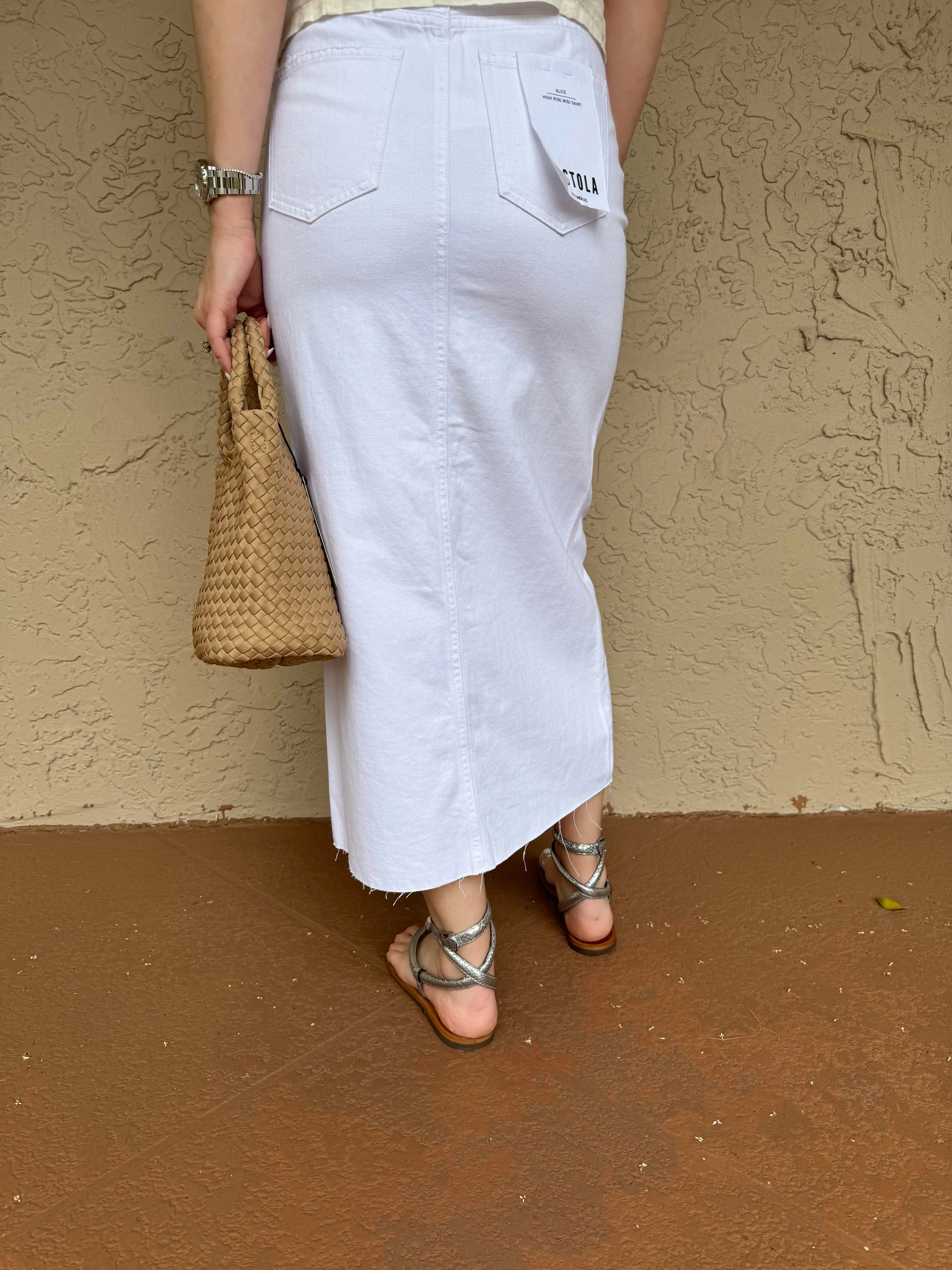 Alice Midi Skirt - White