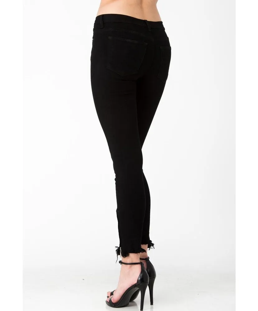 Back In Black Cropped Black Jeans