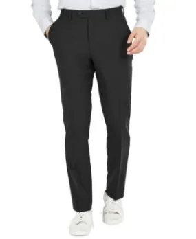 Bar Iii Mens Slim fit Dress Pants 38 / 30 Black Solid