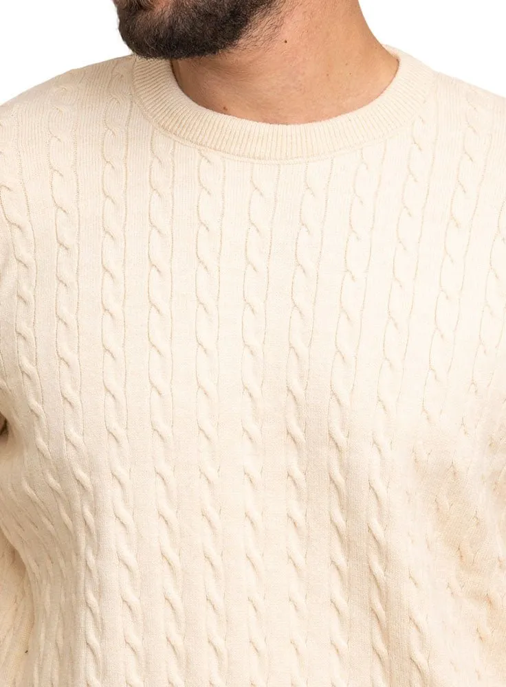 Beige-Design00164 BS-Round Pullover