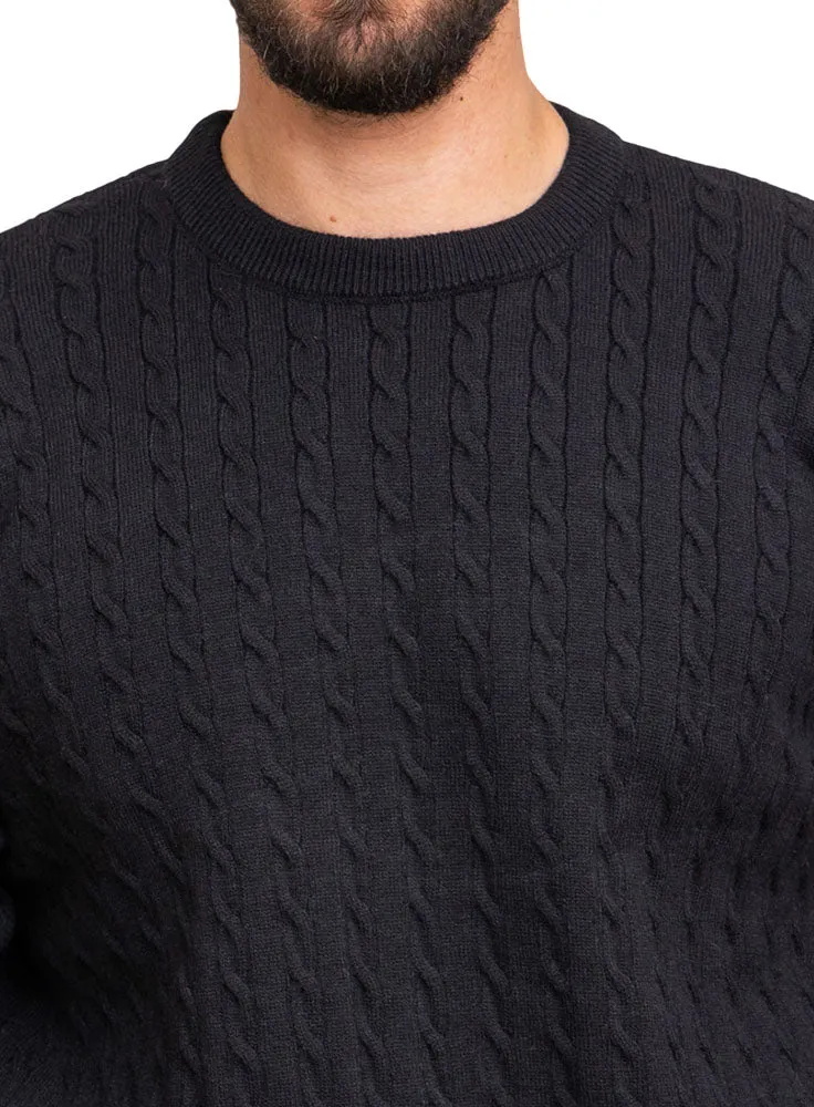 Black-Design00164 BS-Round Pullover