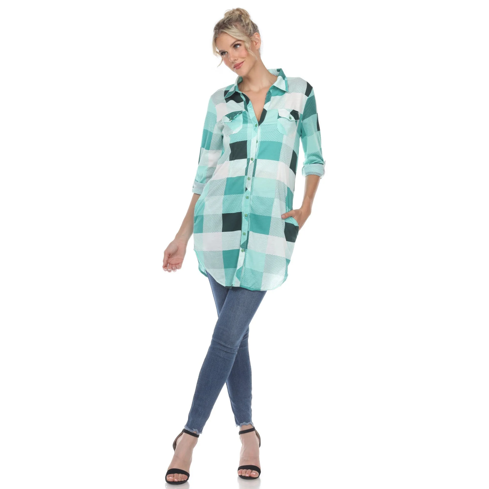Classic Plaid Tunic Shirt