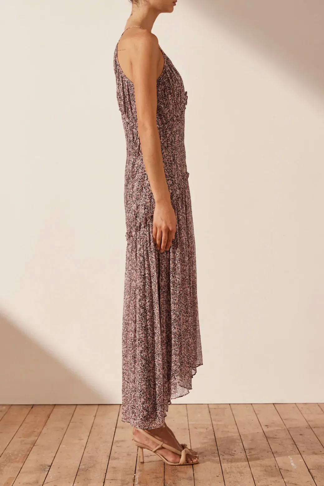 Cynthia Plunged Relaxed Maxi Dress