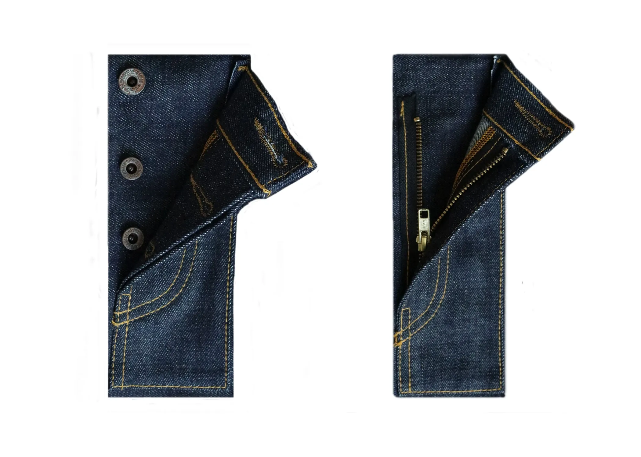 DEEP INDIGO DOTTED BRONZE SELVEDGE