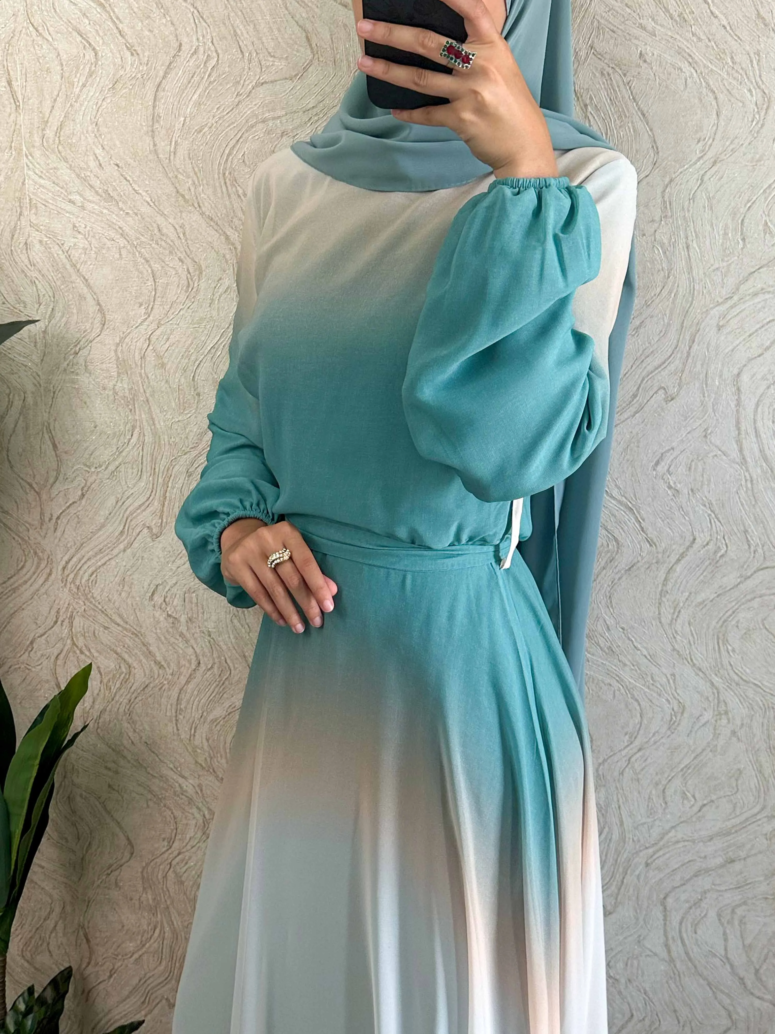 DMN Ombre Chiffon  Dress