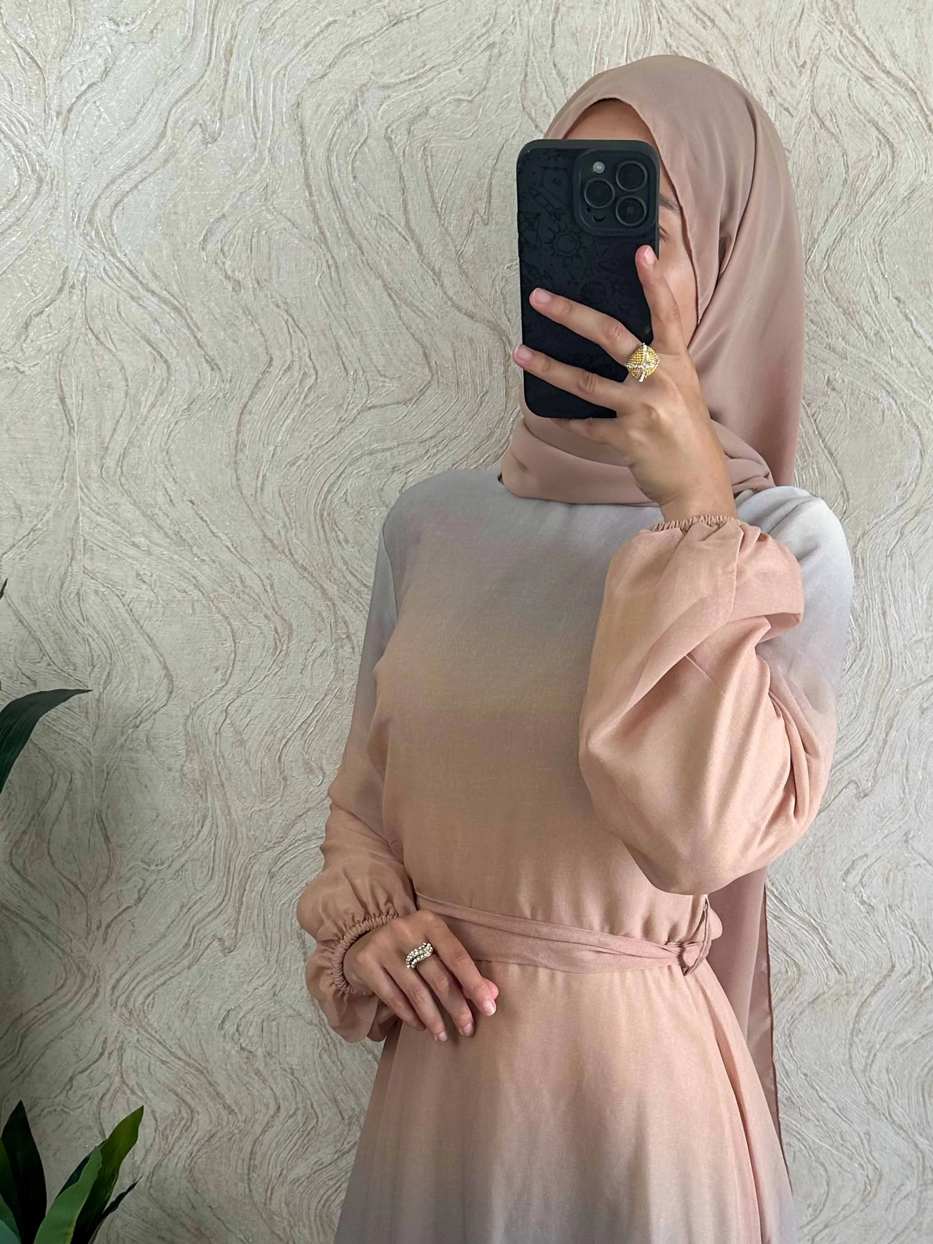 DMN Ombre Chiffon  Dress