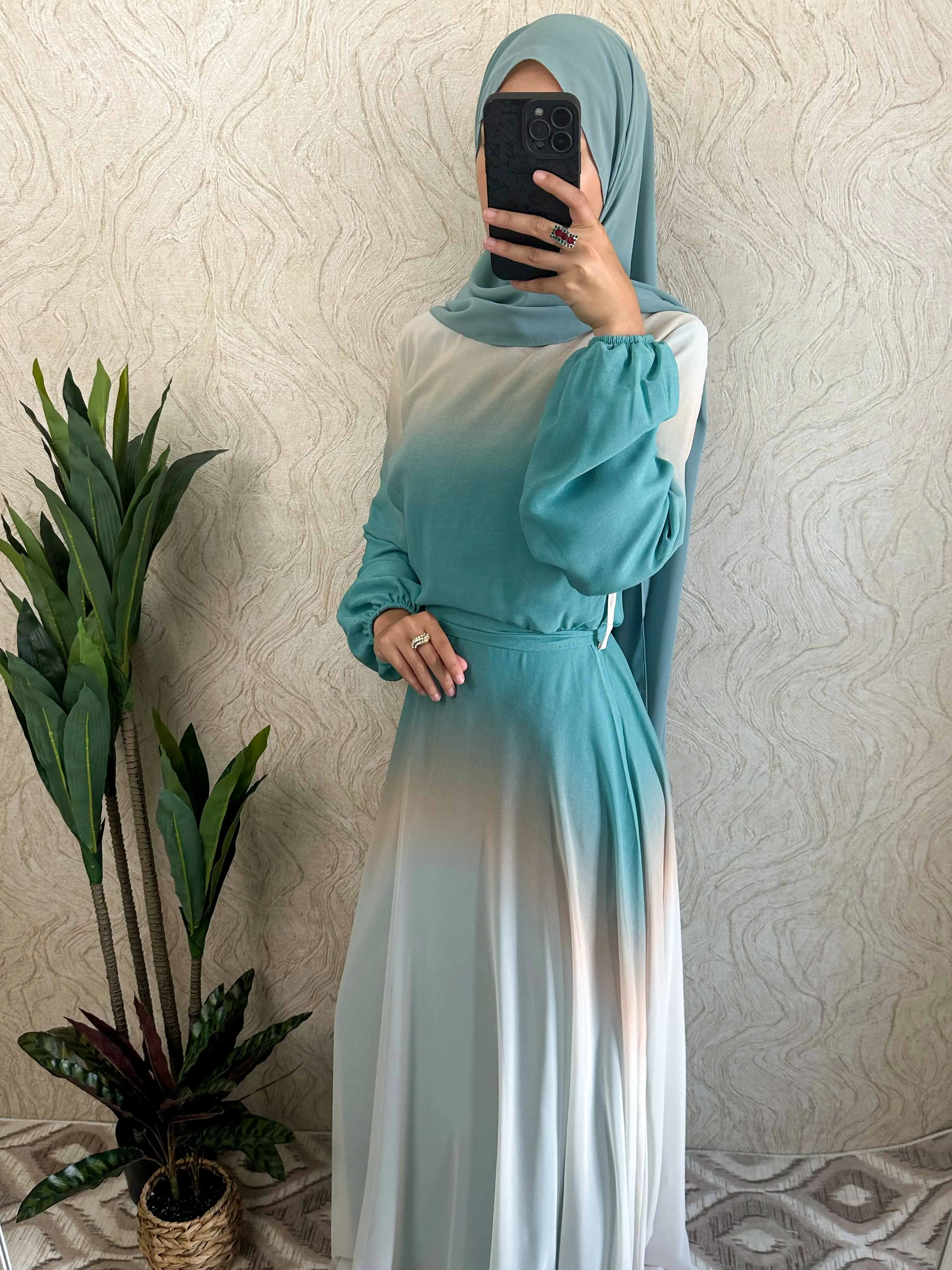 DMN Ombre Chiffon  Dress