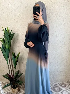 DMN Ombre Chiffon  Dress