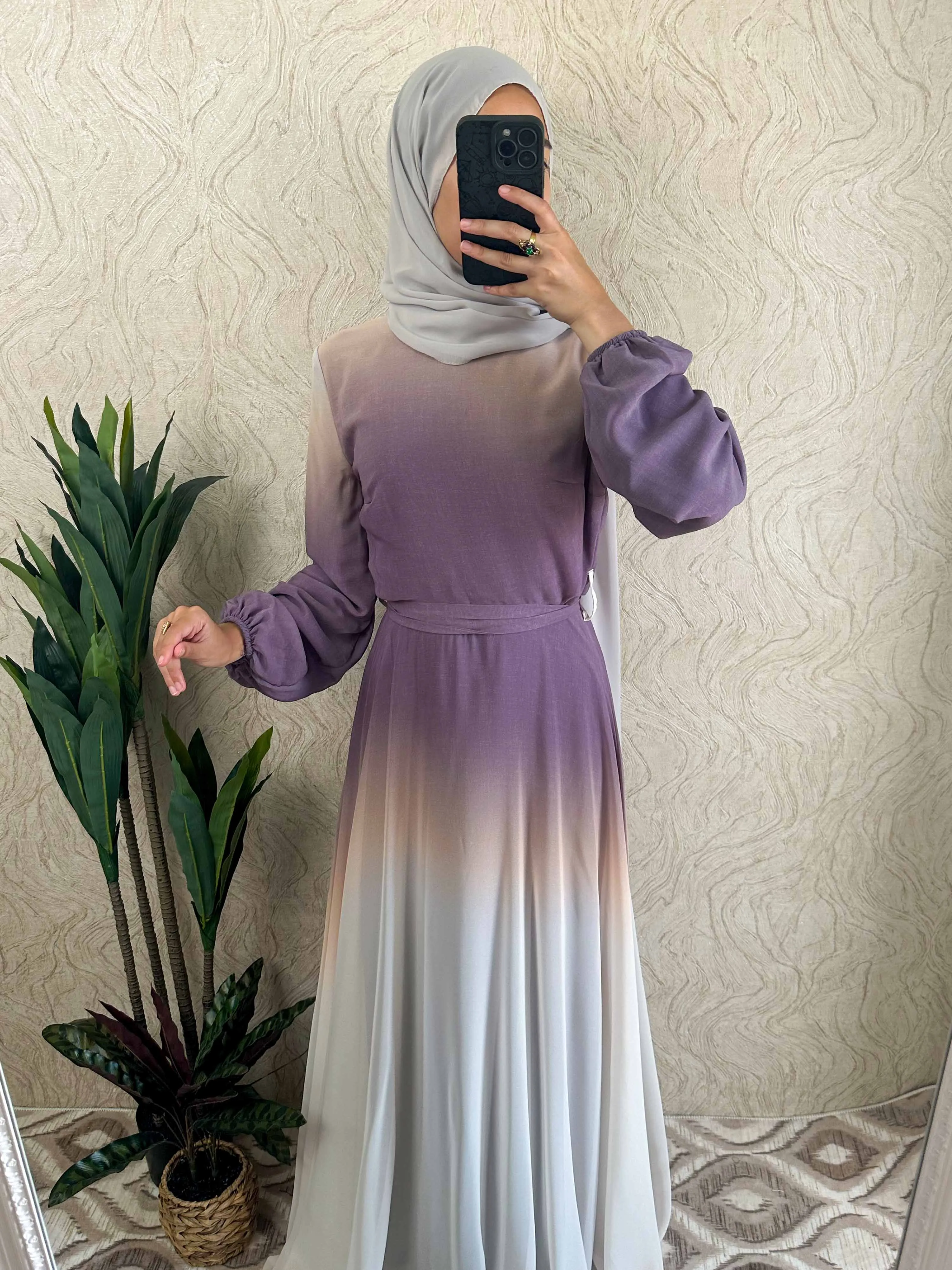 DMN Ombre Chiffon  Dress