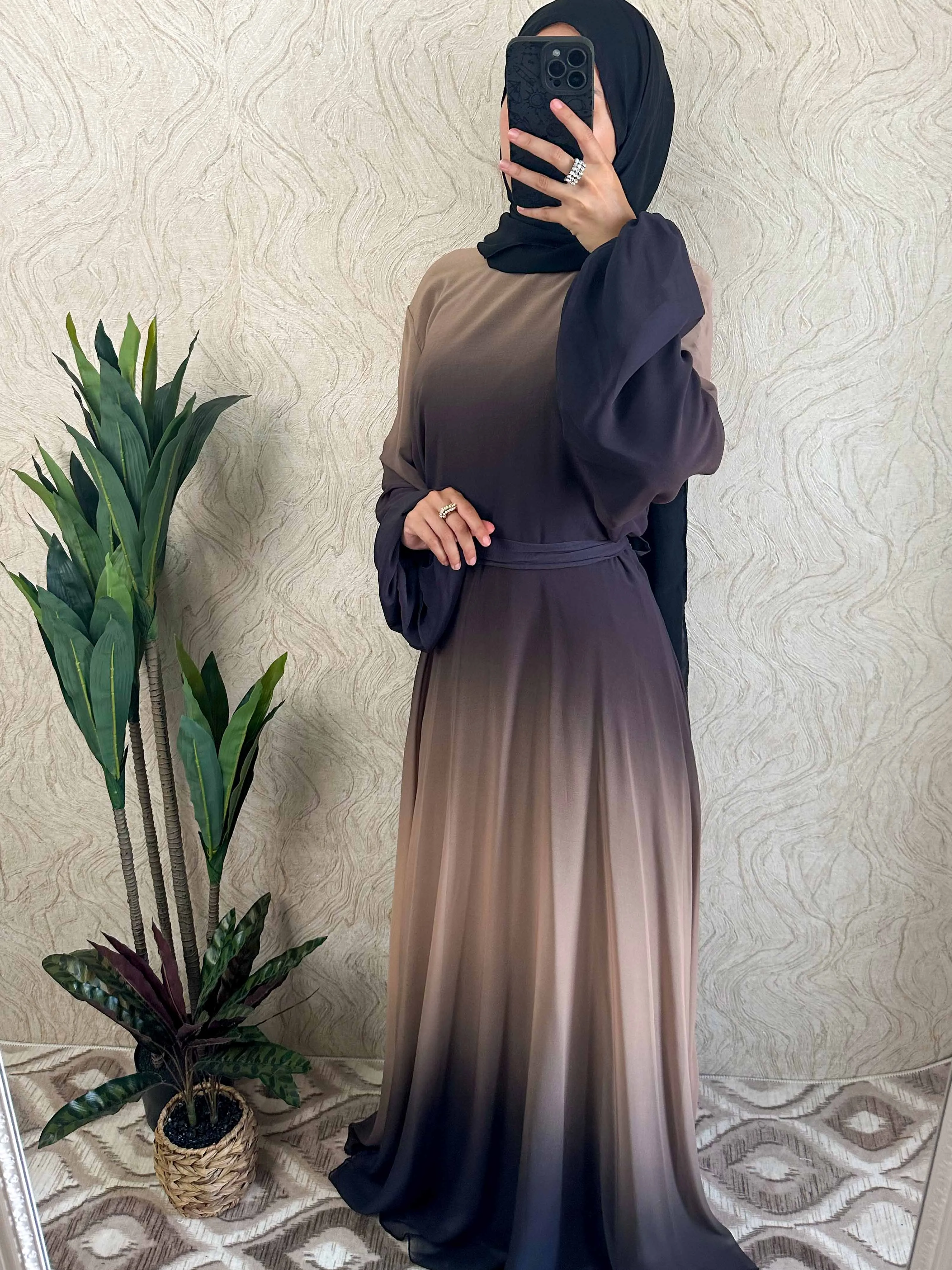 DMN Ombre Chiffon  Dress