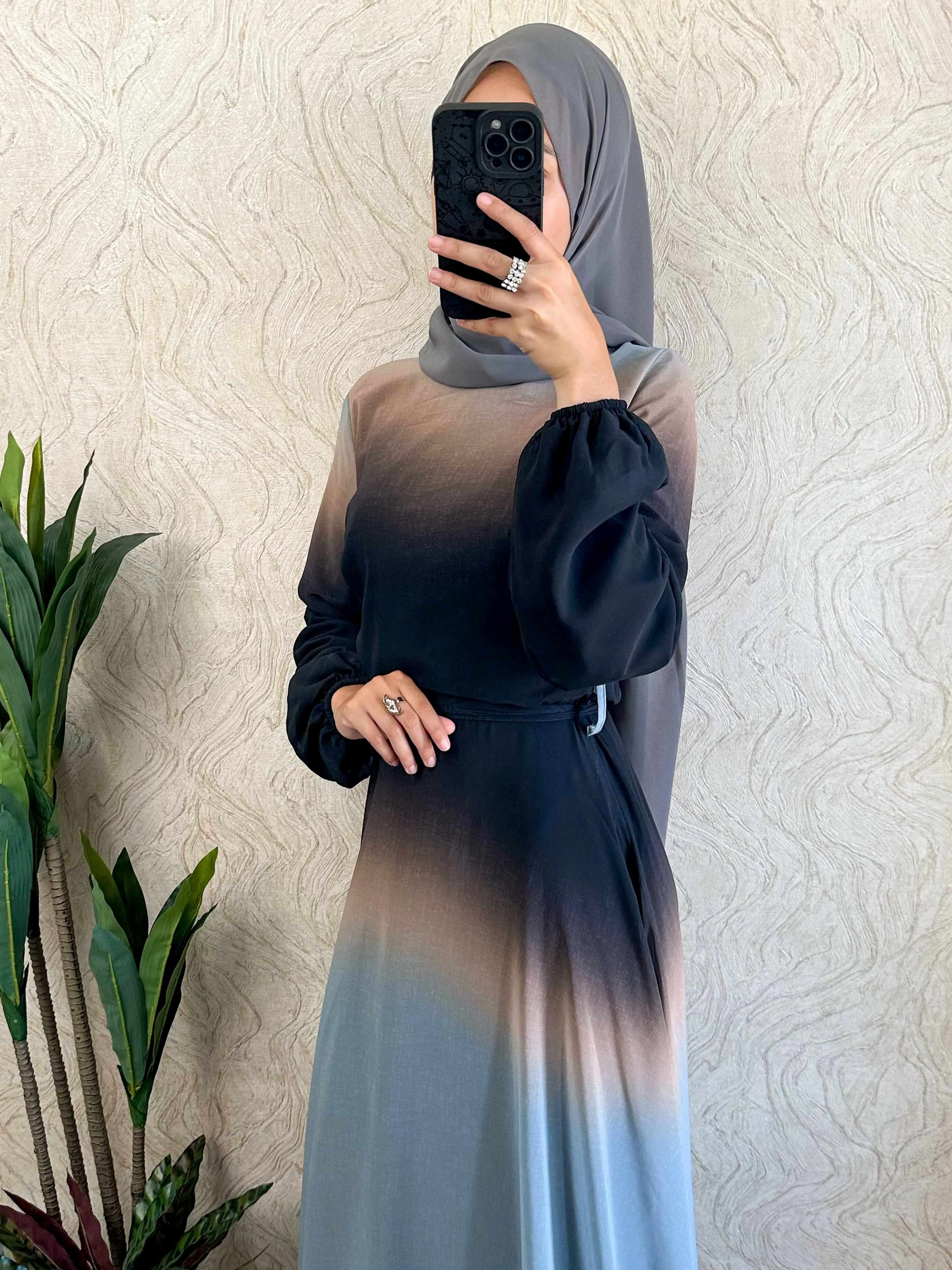 DMN Ombre Chiffon  Dress