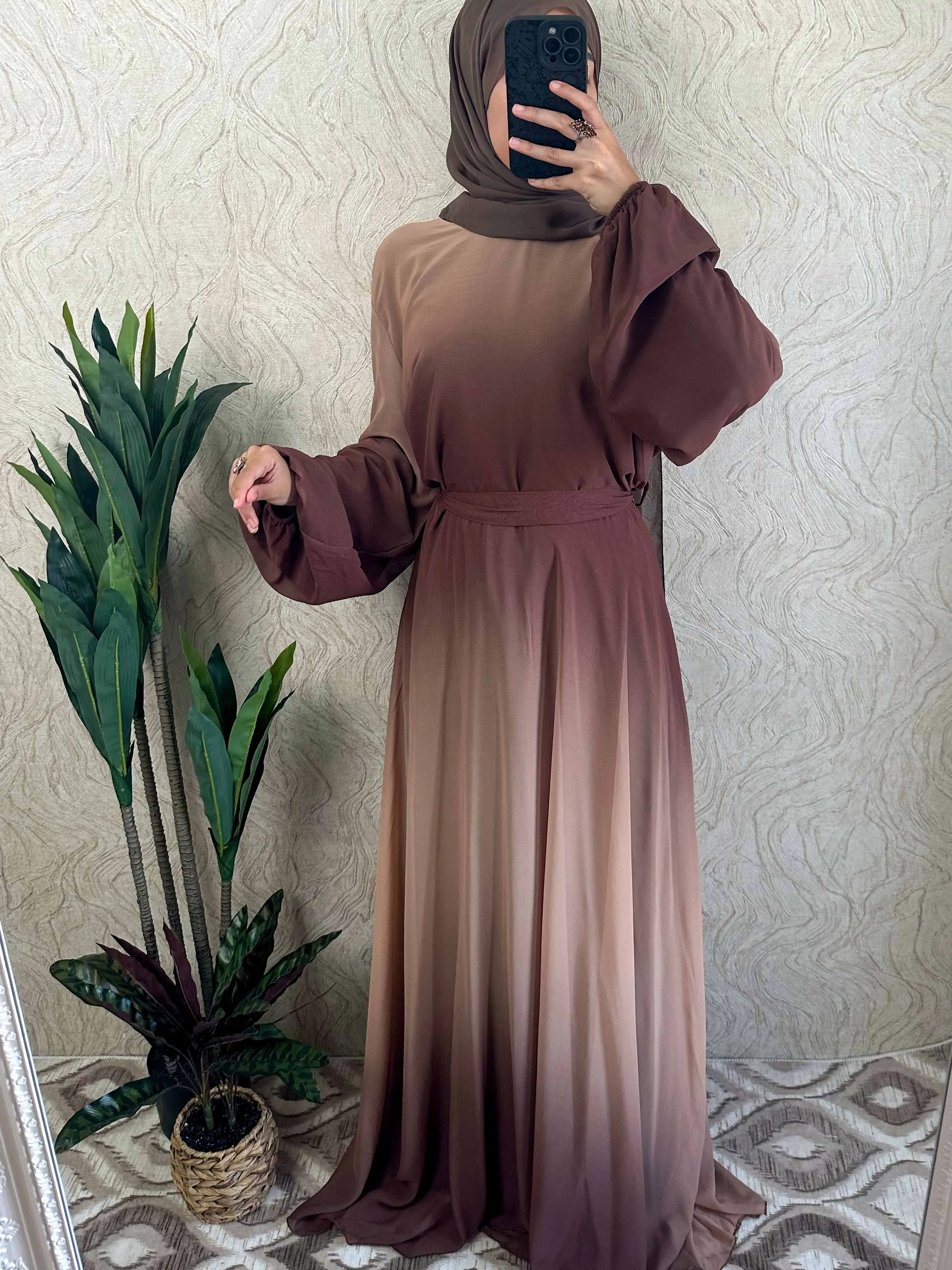 DMN Ombre Chiffon  Dress
