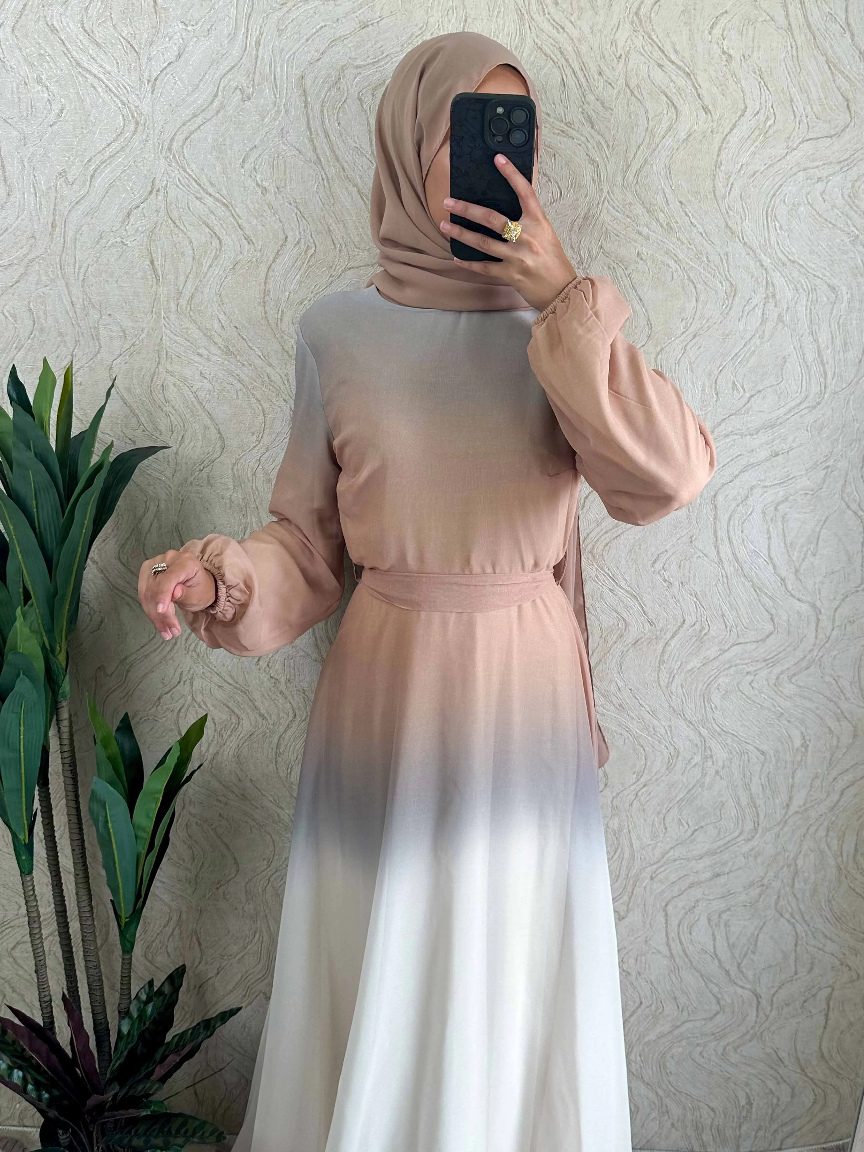 DMN Ombre Chiffon  Dress