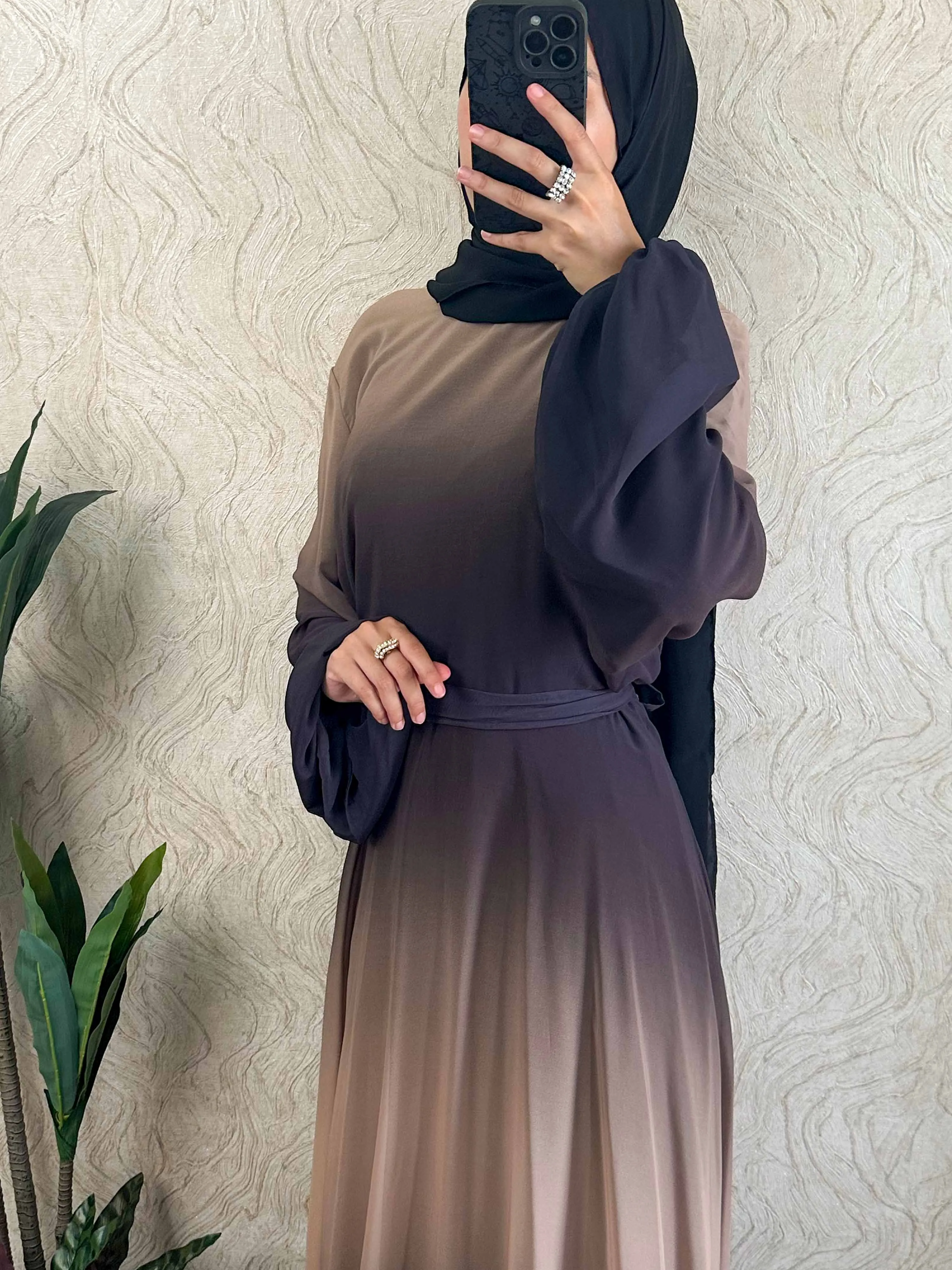 DMN Ombre Chiffon  Dress