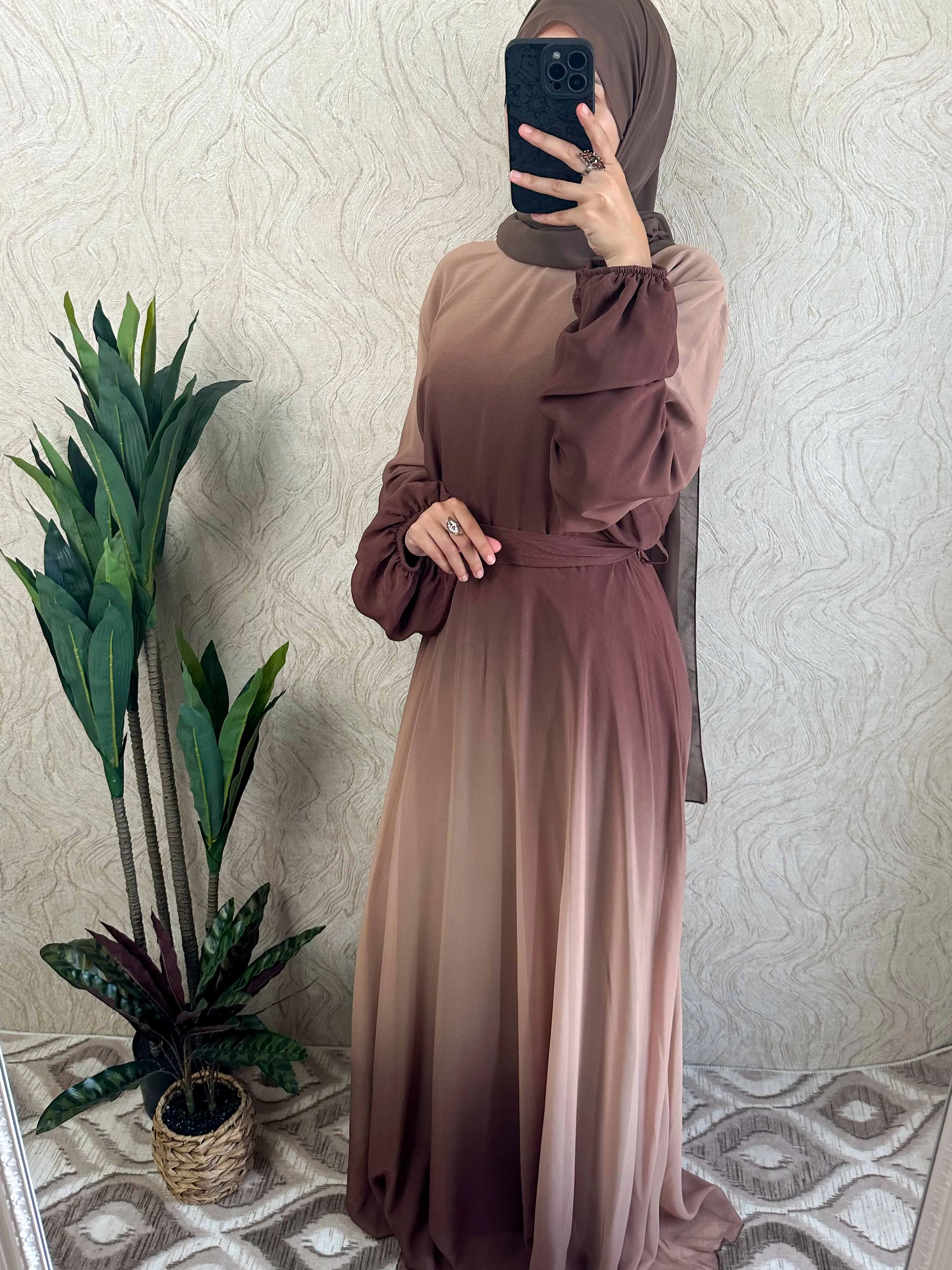 DMN Ombre Chiffon  Dress