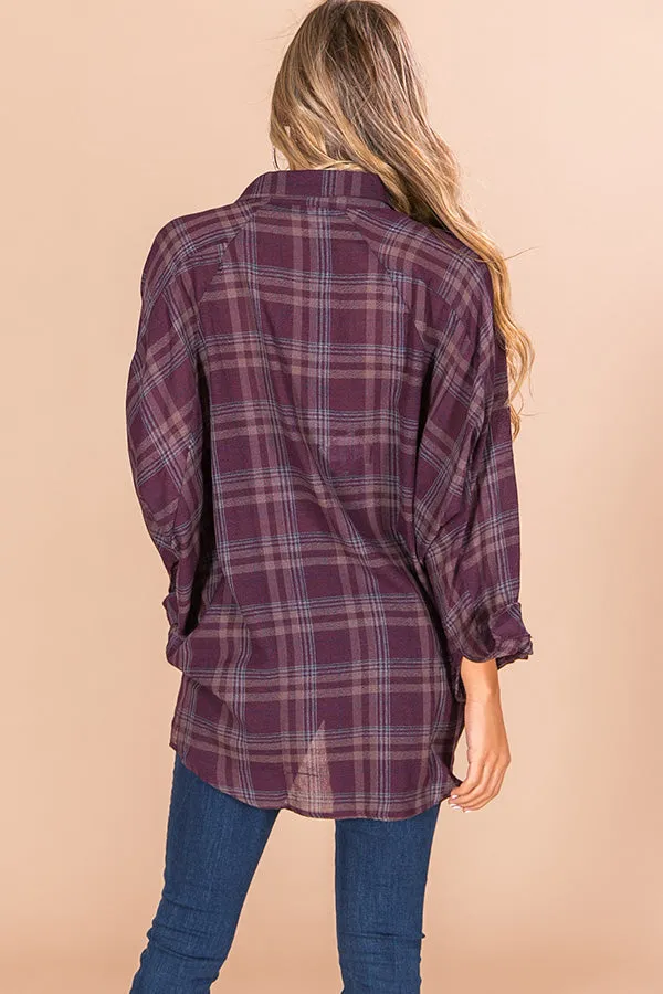 Fall Road Trip Plaid Tunic
