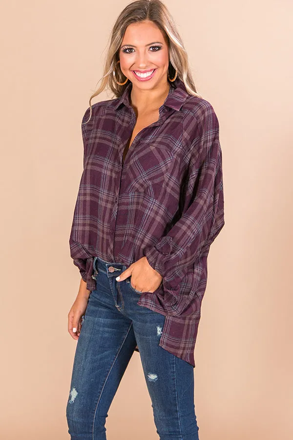 Fall Road Trip Plaid Tunic