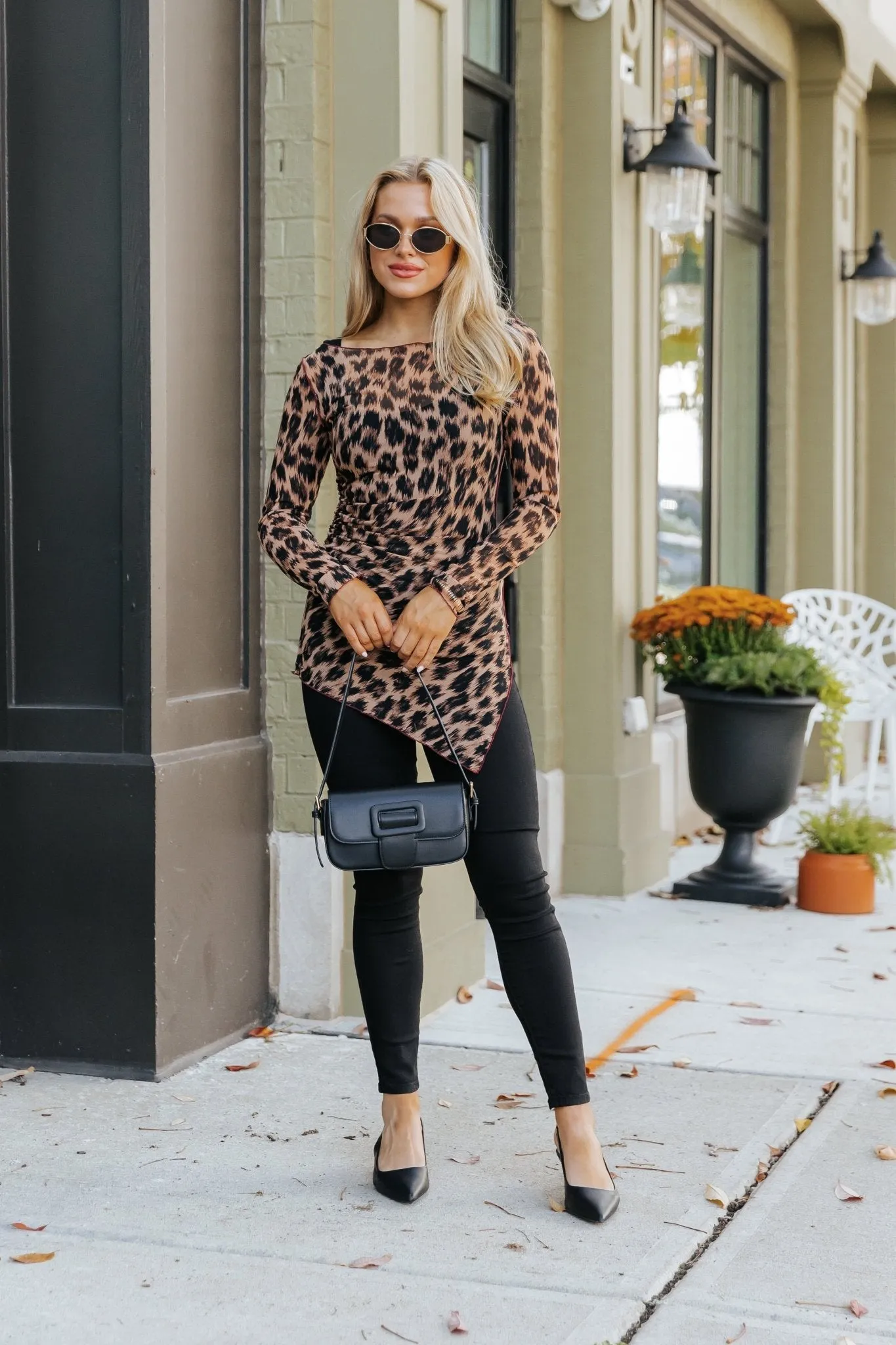 Free People Cheetah Print Something Extra Tunic