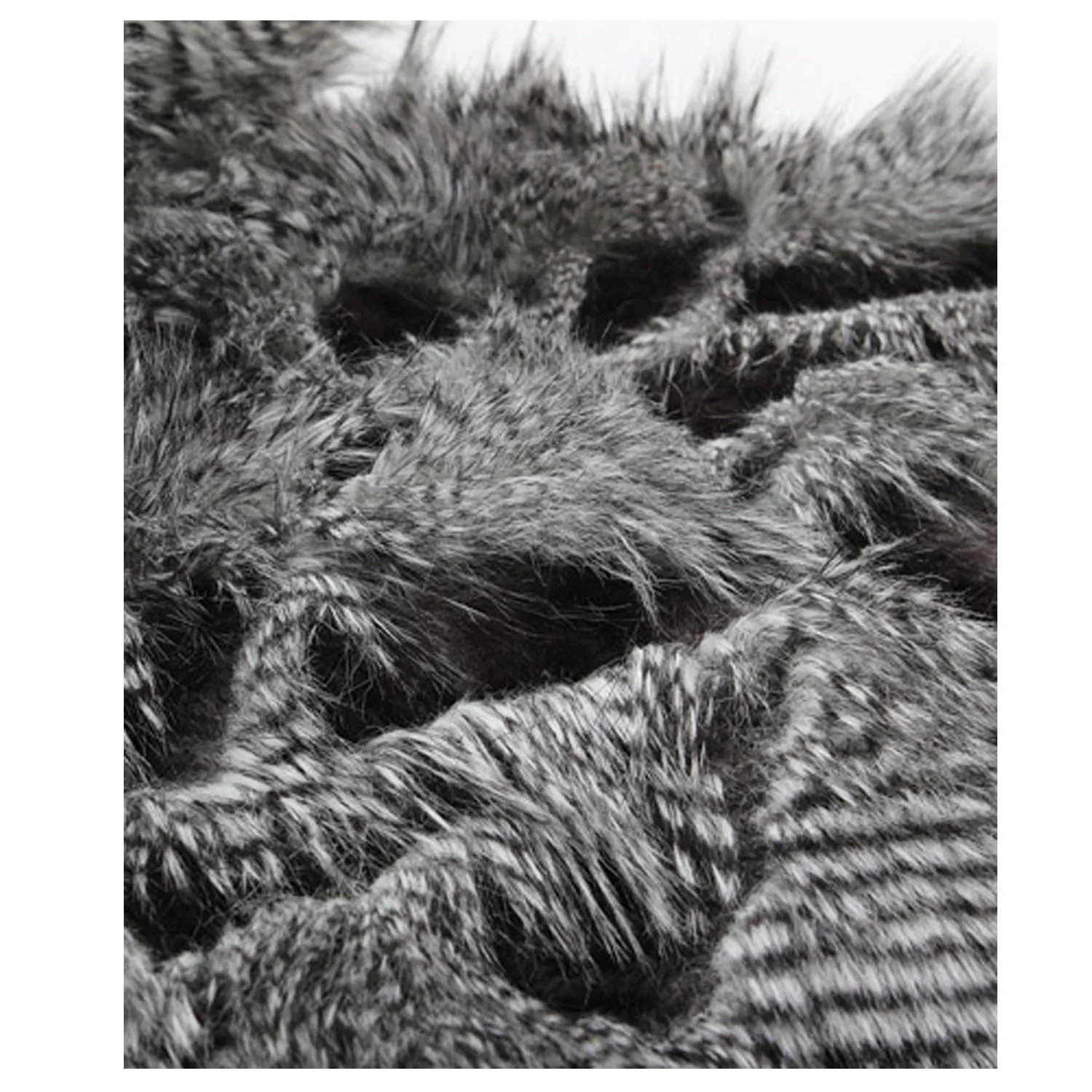 Fur Pillow 'Saber Sterling Silver'