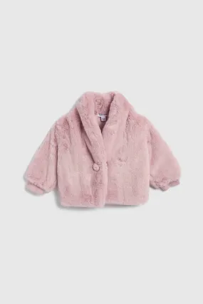 infant faux fur jacket