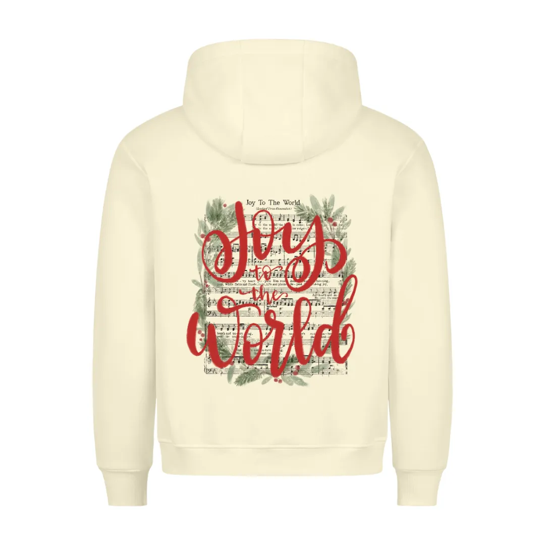 Joy to the World Song Christmas Hoodie BackPrint