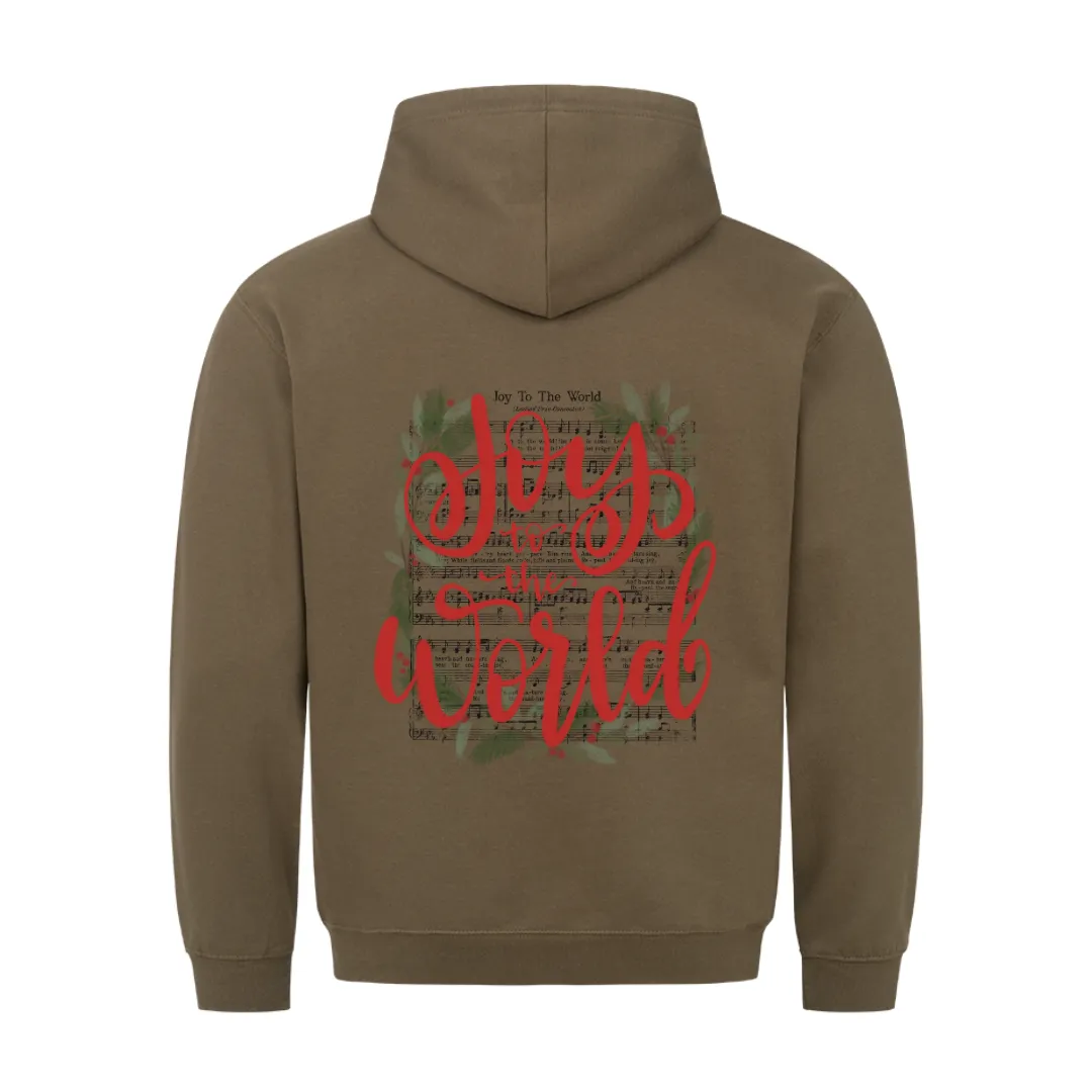Joy to the World Song Christmas Hoodie BackPrint