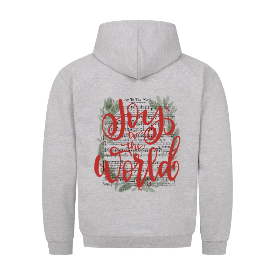 Joy to the World Song Christmas Hoodie BackPrint