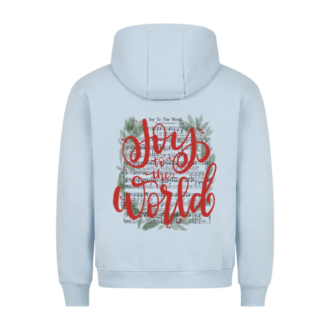 Joy to the World Song Christmas Hoodie BackPrint