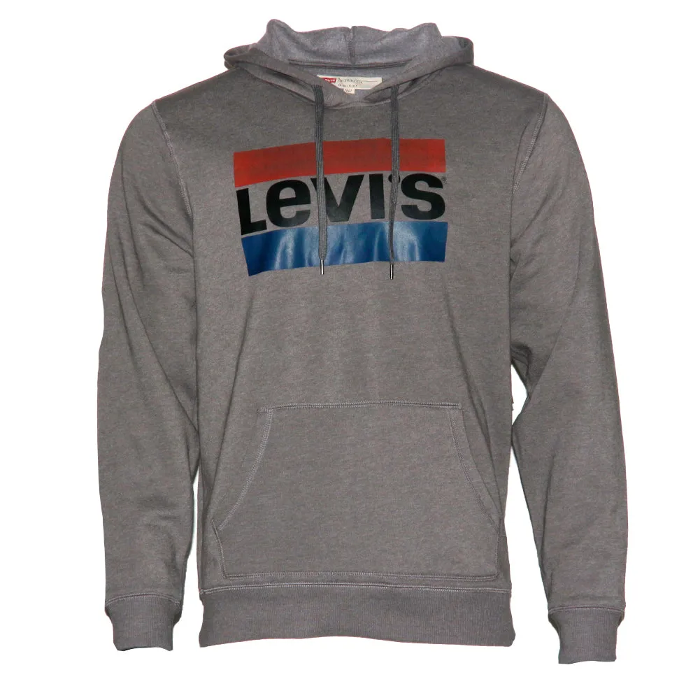 Levi's Mens Hoodie Logo Long Sleeve Casual Drawstring Hooded Pullover Sweatshirt