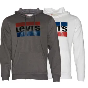 Levi's Mens Hoodie Logo Long Sleeve Casual Drawstring Hooded Pullover Sweatshirt