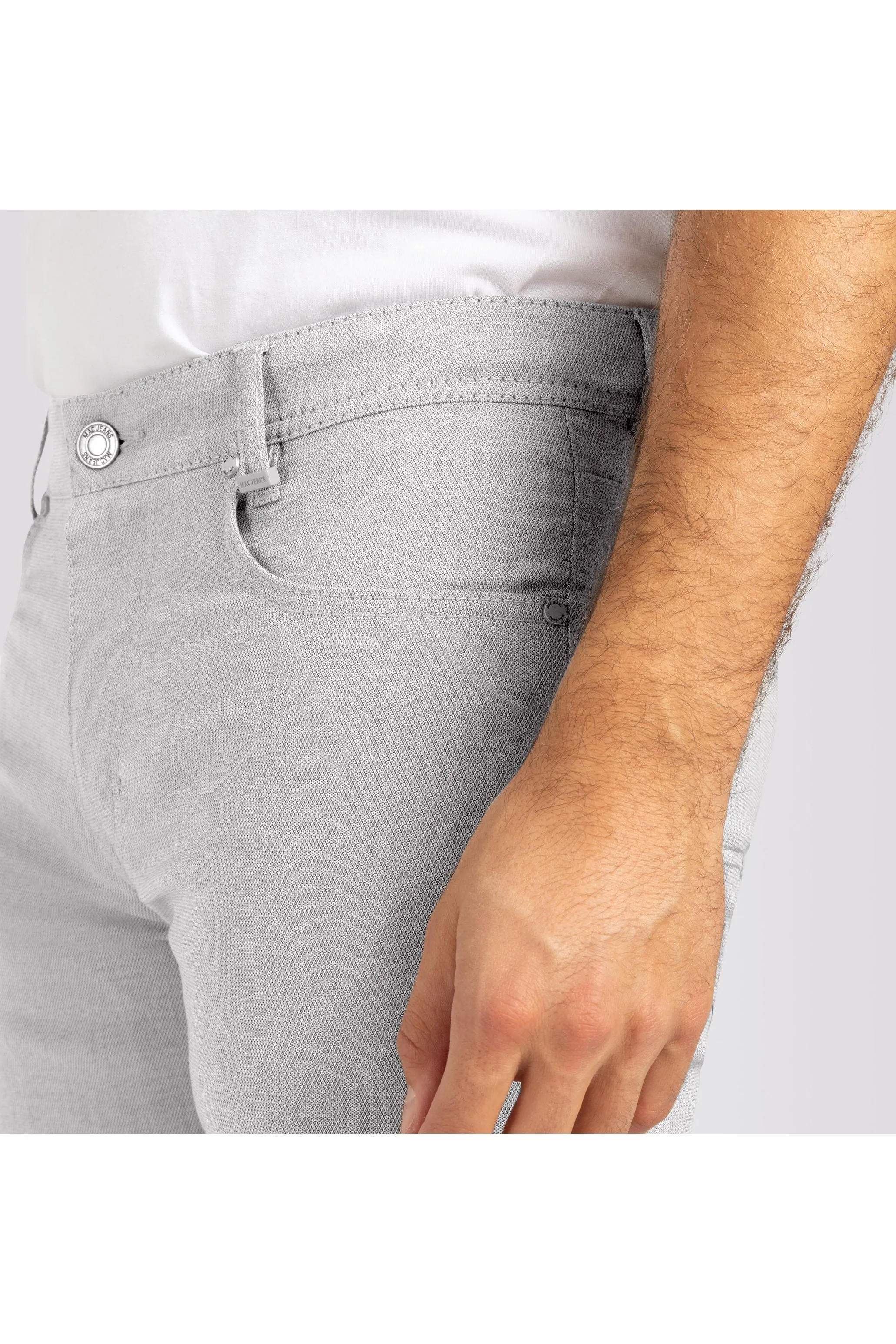 Mac Jeans-Men's Arne Minimal Structure 0500-01-0617L | 033 Ashes | Clearance Final Sale