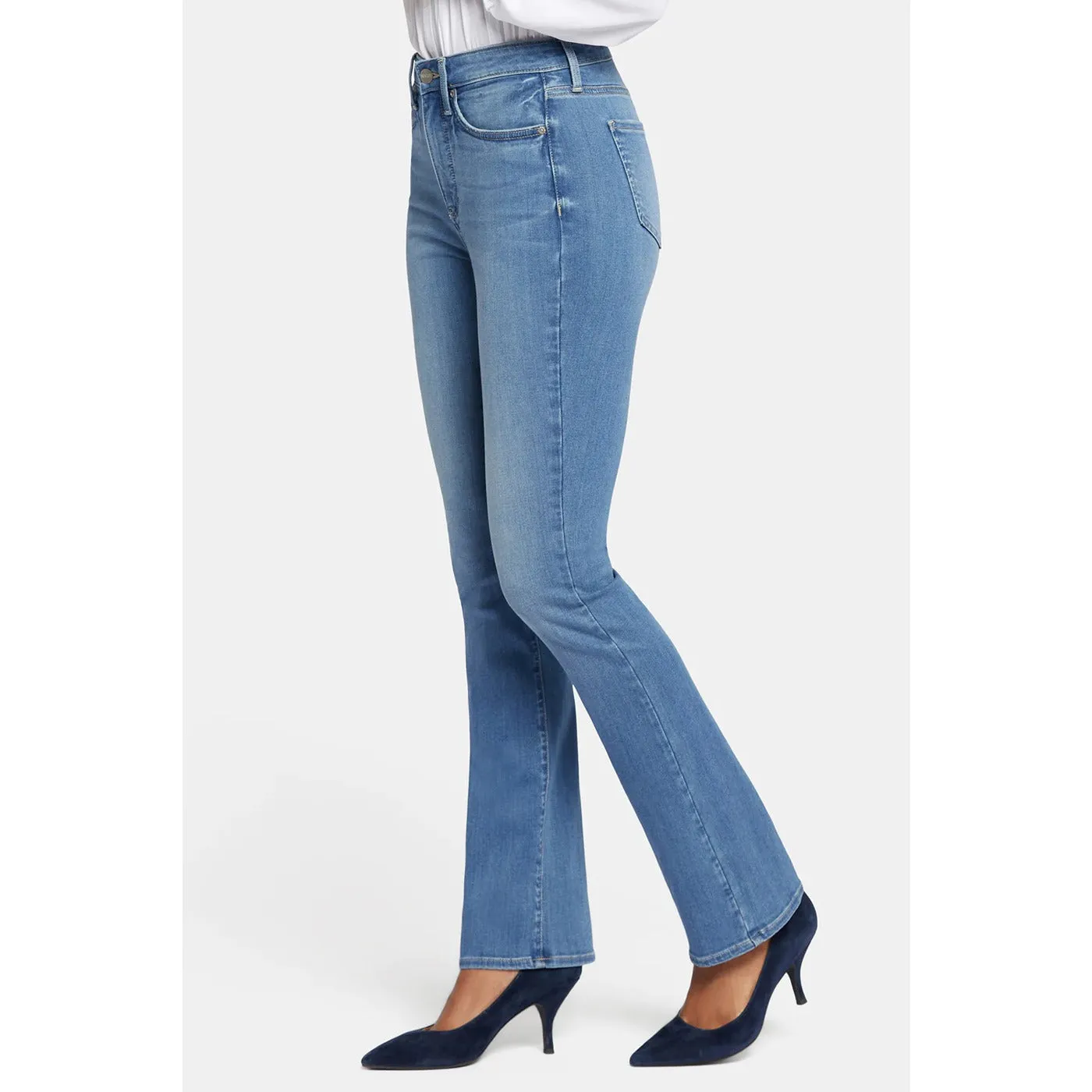 Mid Blue Slim Bootcut Jeans
