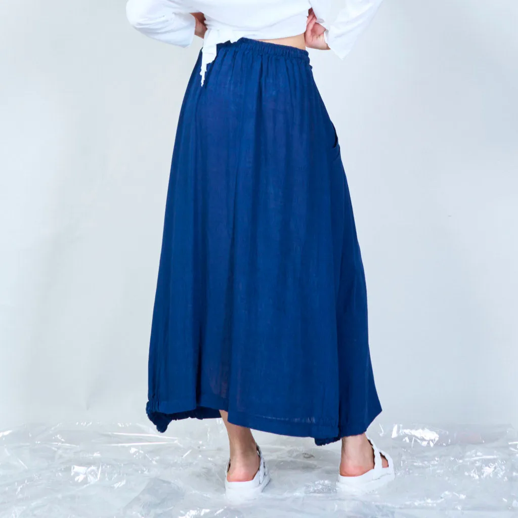Midi skirt with side pockets wholesale