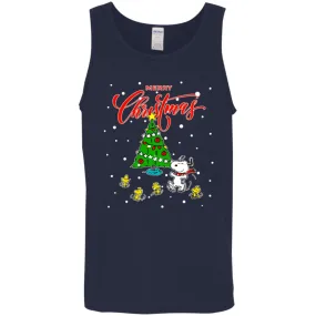 Peanuts-snoopy Christmas Tree Men Tank Top