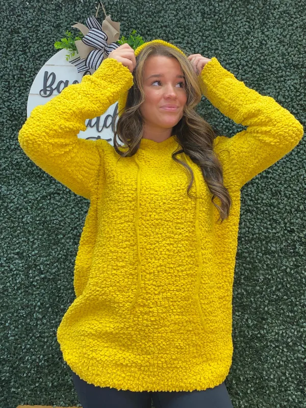 Popcorn Hoodie Pullover Sweater