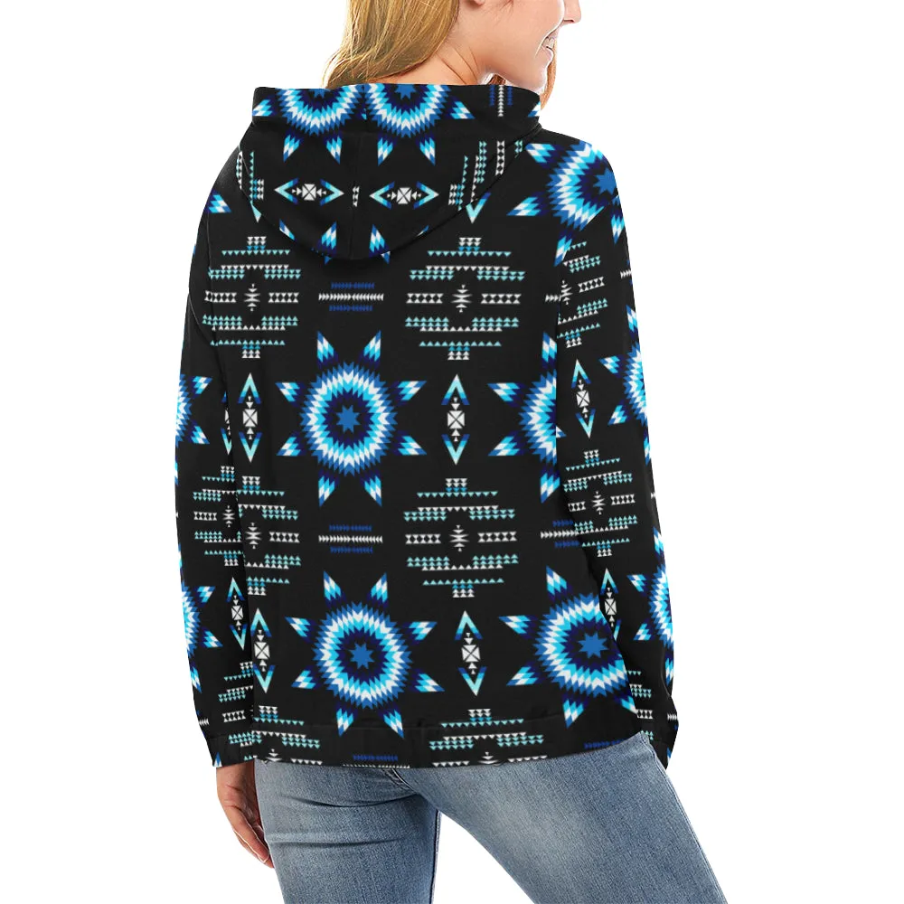 Rising Star Wolf Moon Hoodie for Women (USA Size)