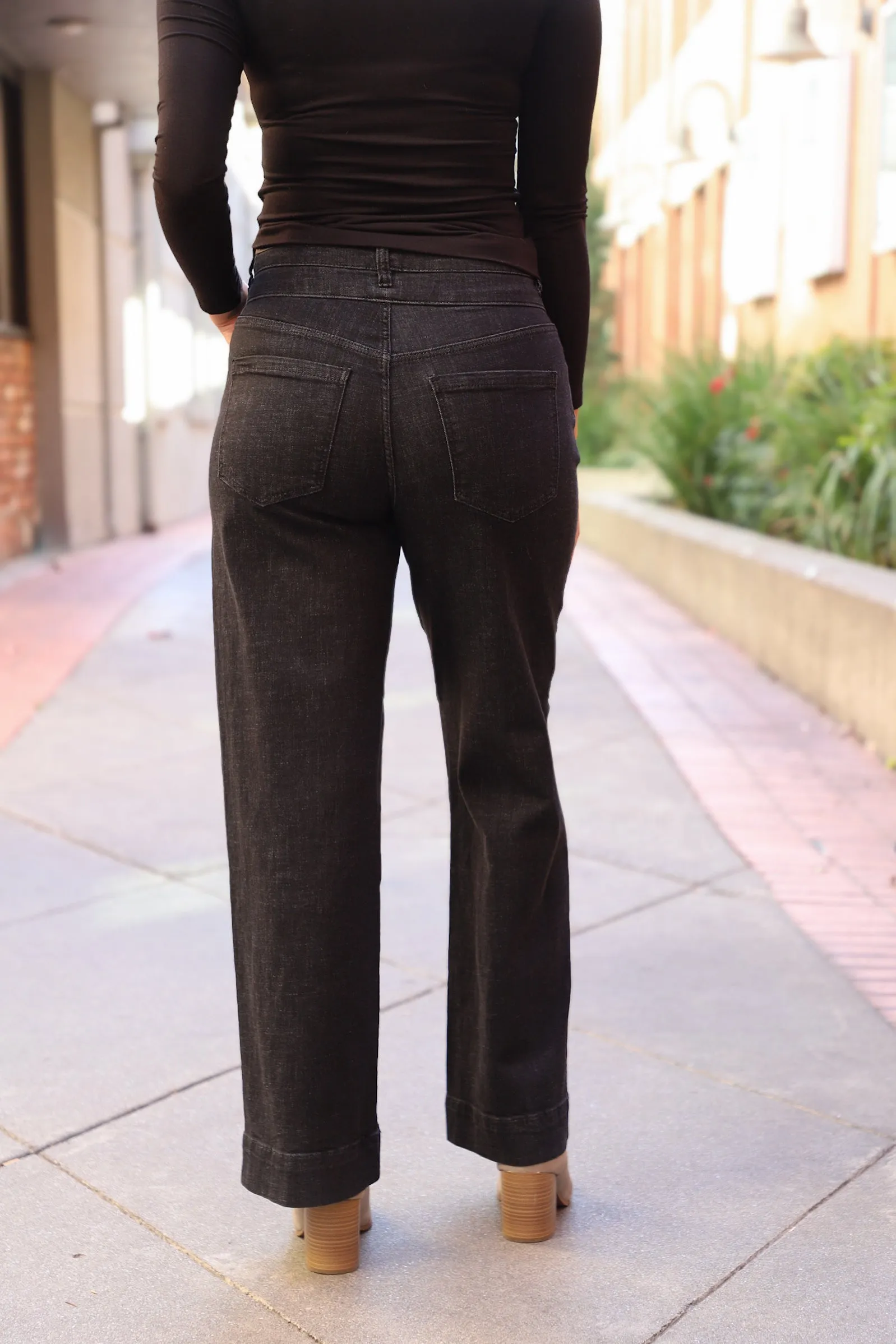 Rockville Stride Hi-Rise Wide Leg Crop