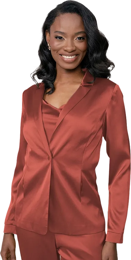 Ruby Satin Jacket | Made To Order
