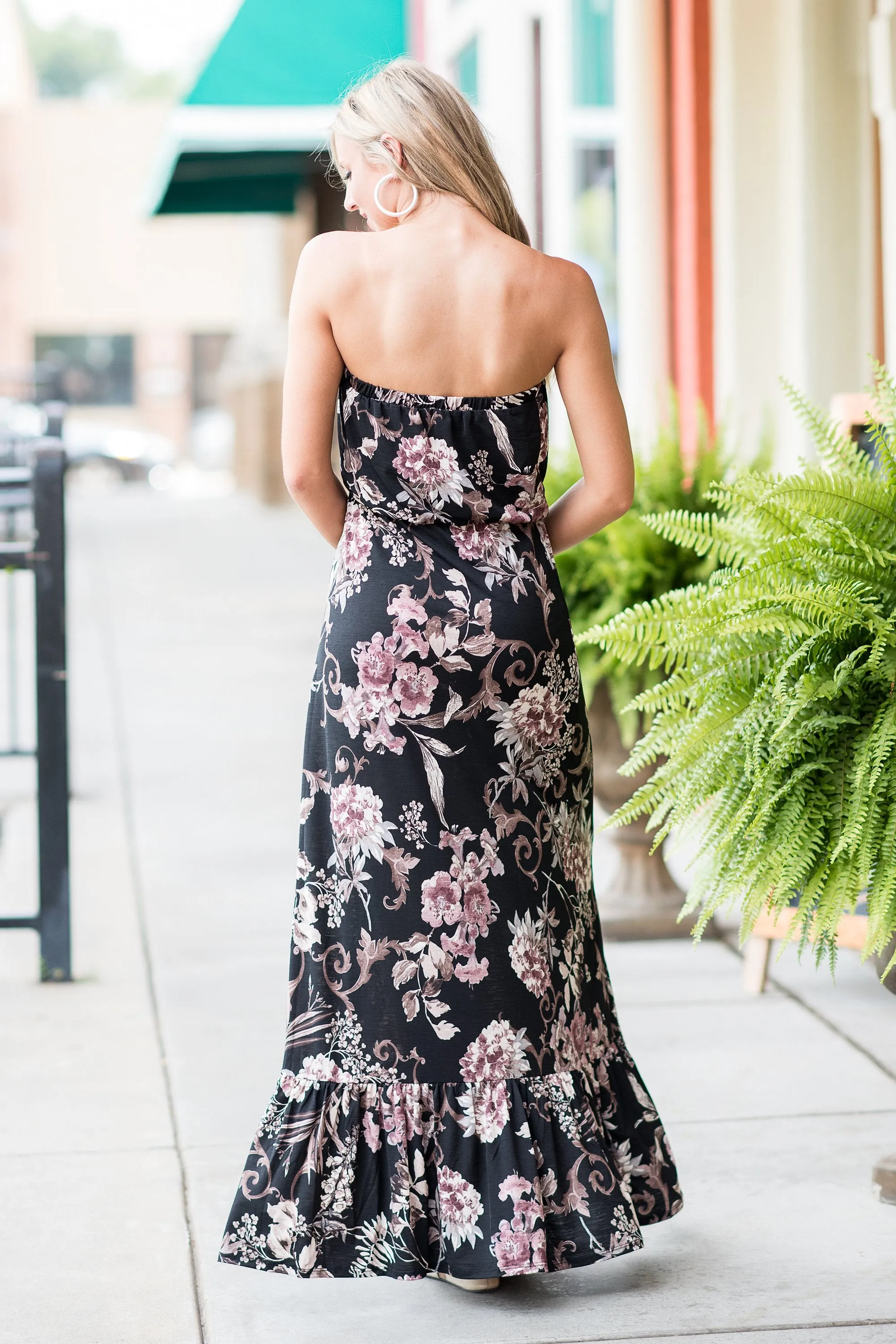 See You Coming Maxi Dress, Black