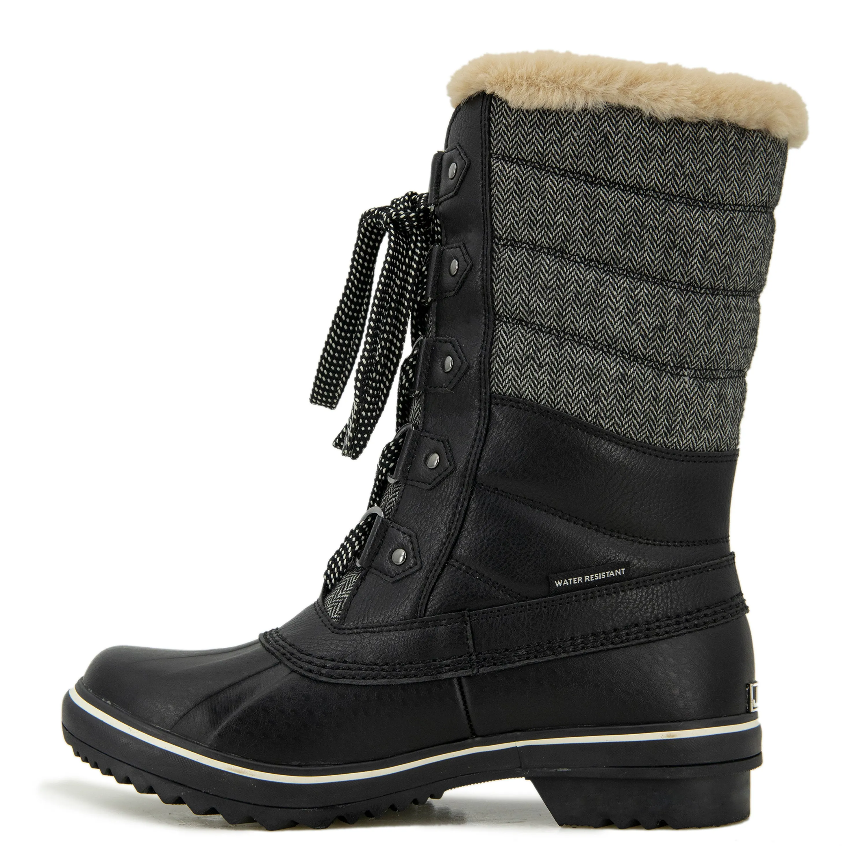 Siberia - Black Herringbone