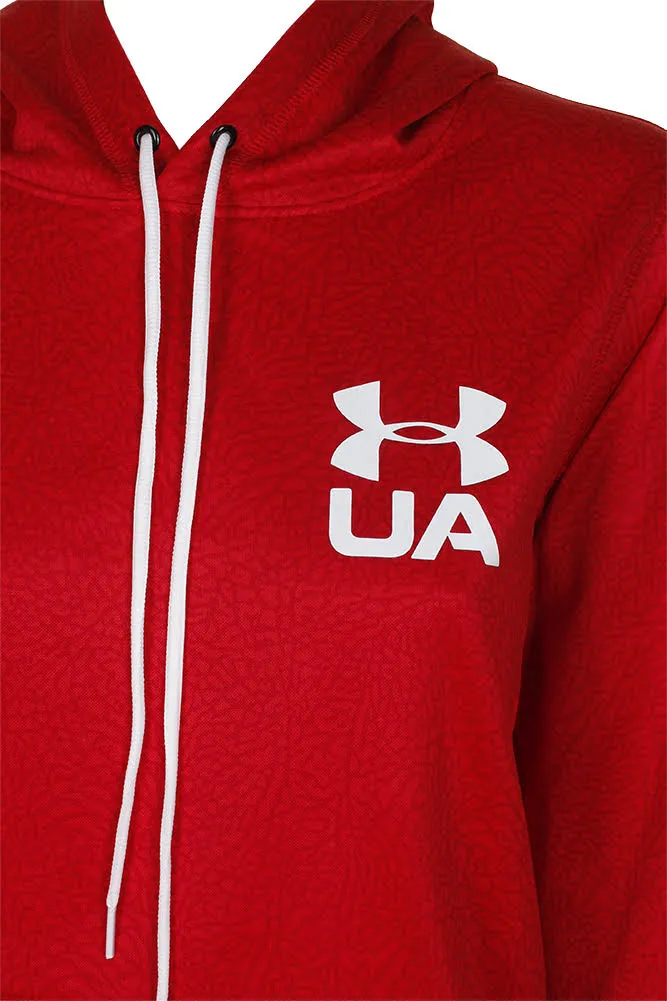 Under Armour Ladies Pouch Pocket Printed Pullover Hoodie