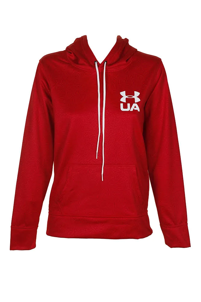 Under Armour Ladies Pouch Pocket Printed Pullover Hoodie
