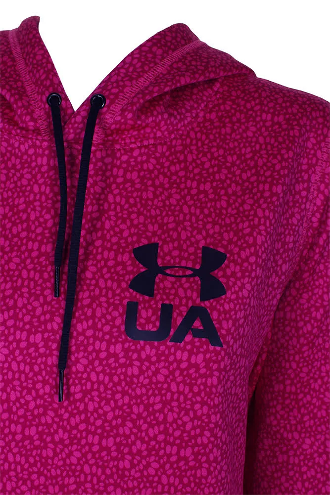 Under Armour Ladies Pouch Pocket Printed Pullover Hoodie