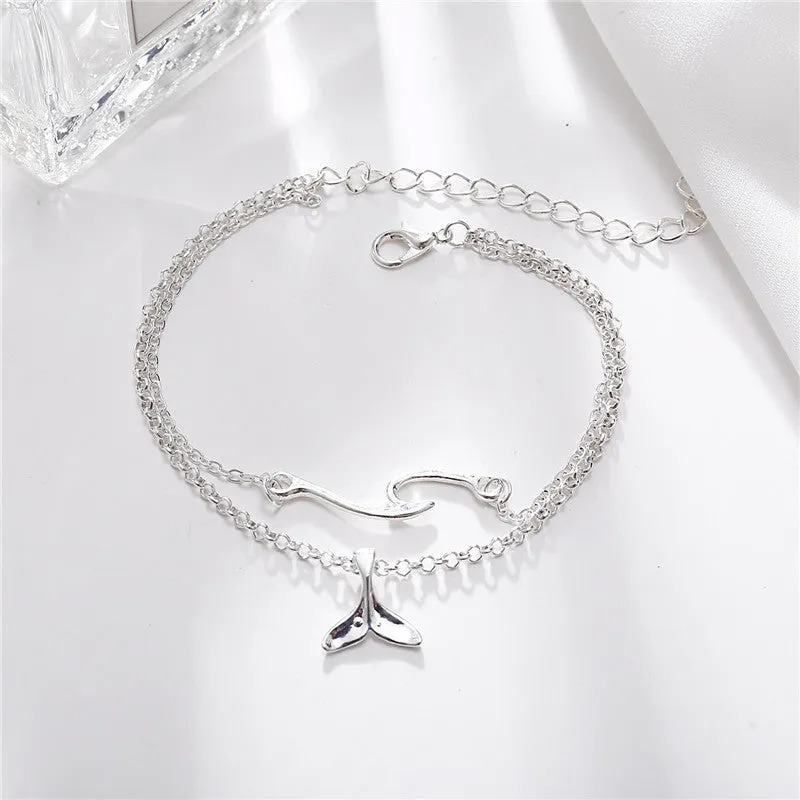 Wave Multi-layer Anklet