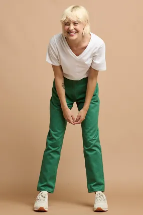 Women's Gloria Straight leg High Rise Jean - Green