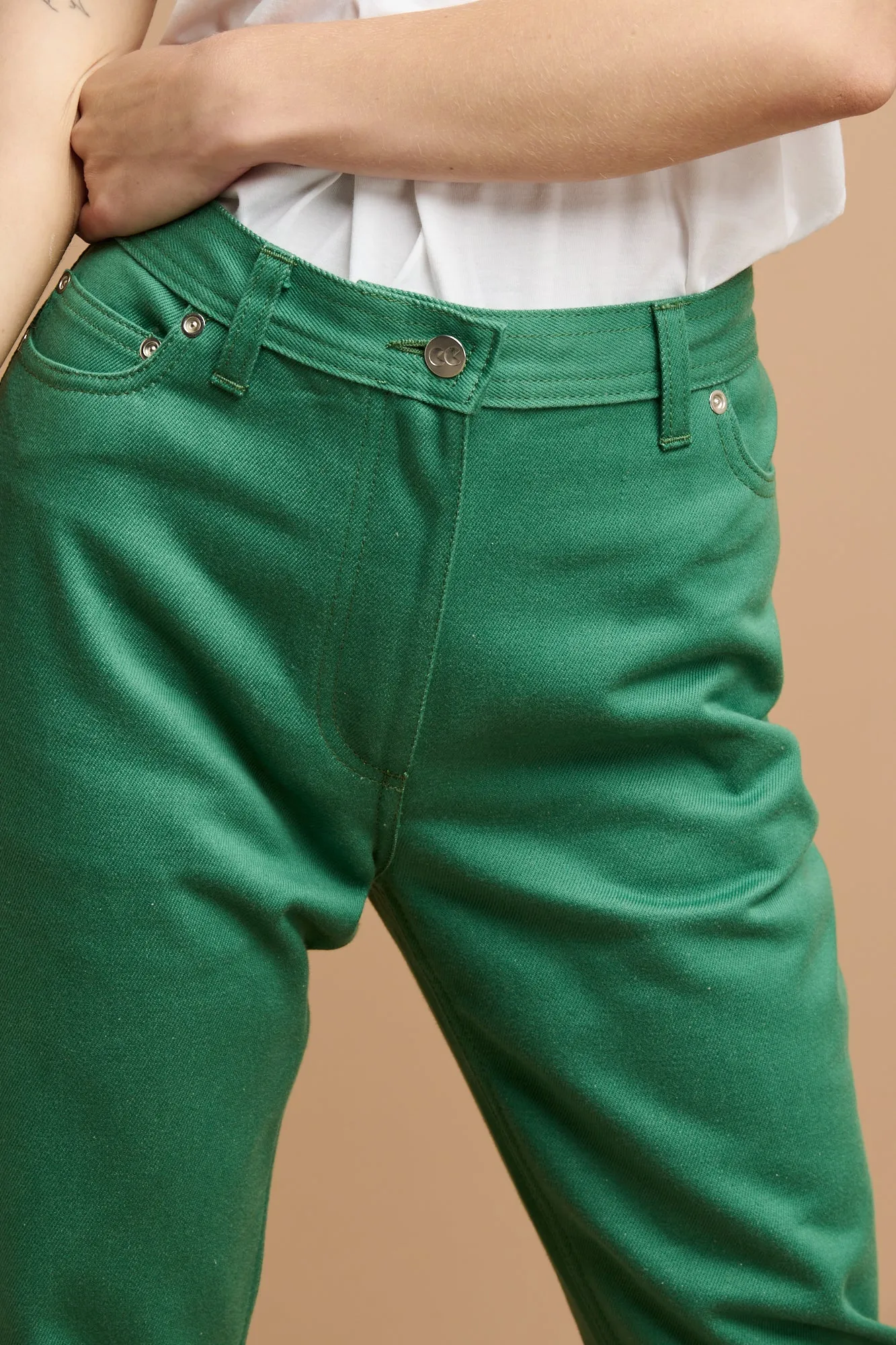 Women's Gloria Straight leg High Rise Jean - Green
